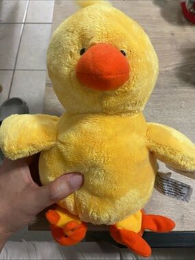Vintage Y2K Animal Junction Yellow Bird Plush Toy